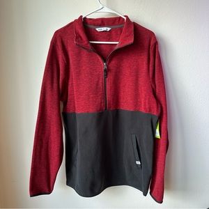 NWT Mens DSG Everyday heather polar fleece 1/2 Zip - Size M